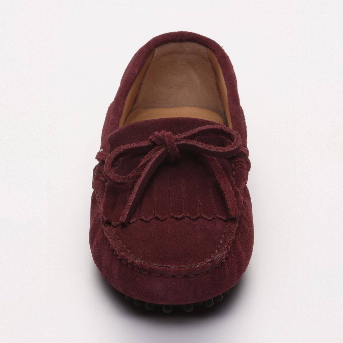 EMMA mocassins à lacets violet foncé