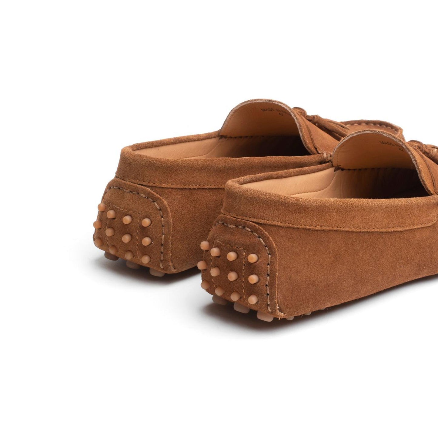 FRED mocassins à pompons camel