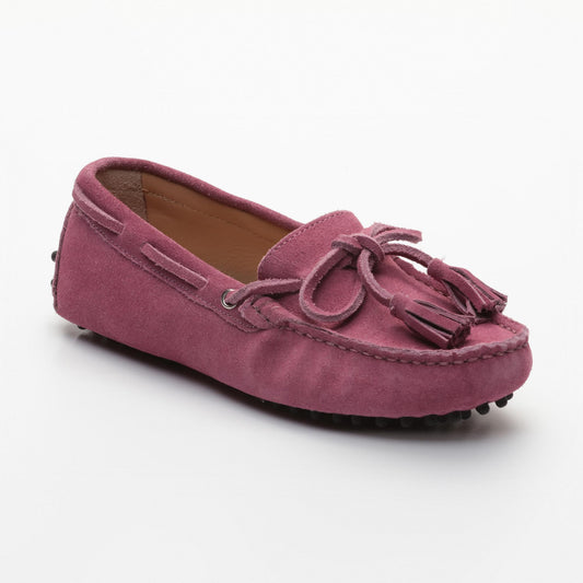 JANUARY mocassins à pompons violet