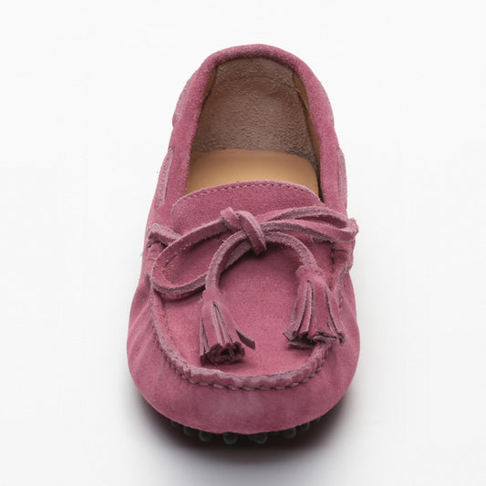 JANUARY mocassins à pompons violet