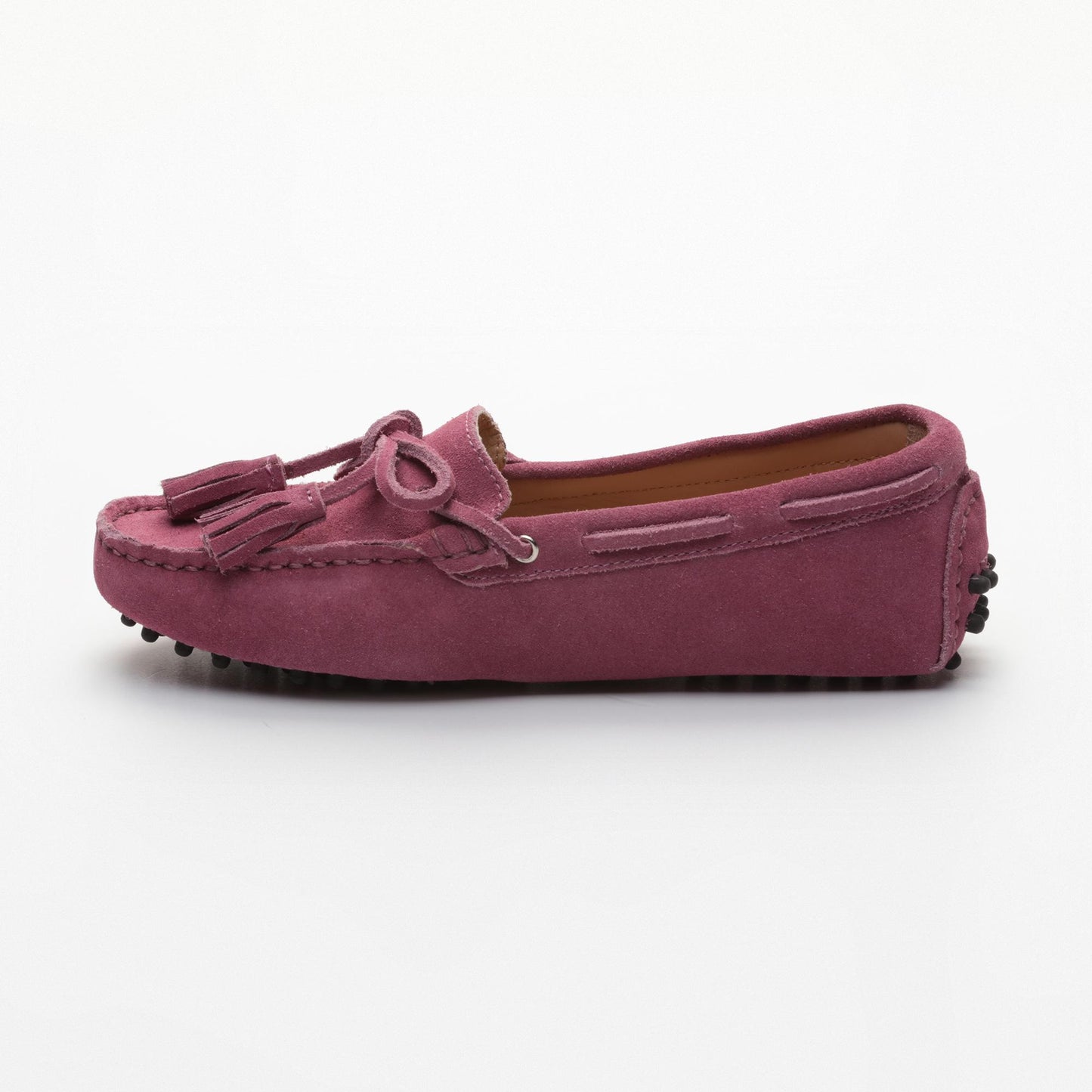 JANUARY mocassins à pompons violet