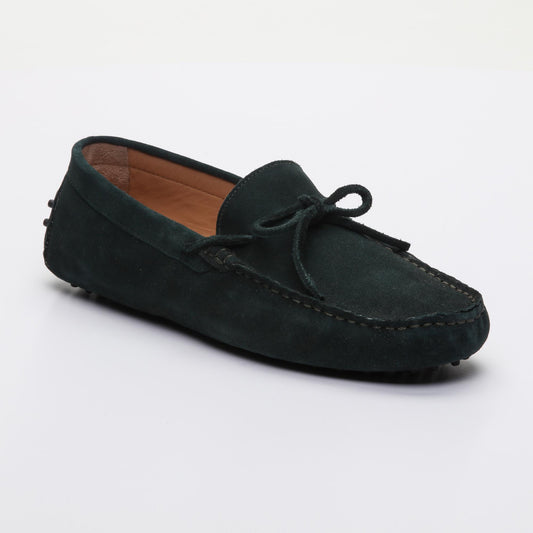 JOHNNY mocassins à lacets forêt