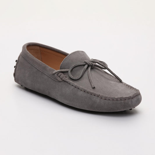JOHNNY mocassins à lacets gris