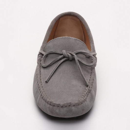 JOHNNY mocassins à lacets gris