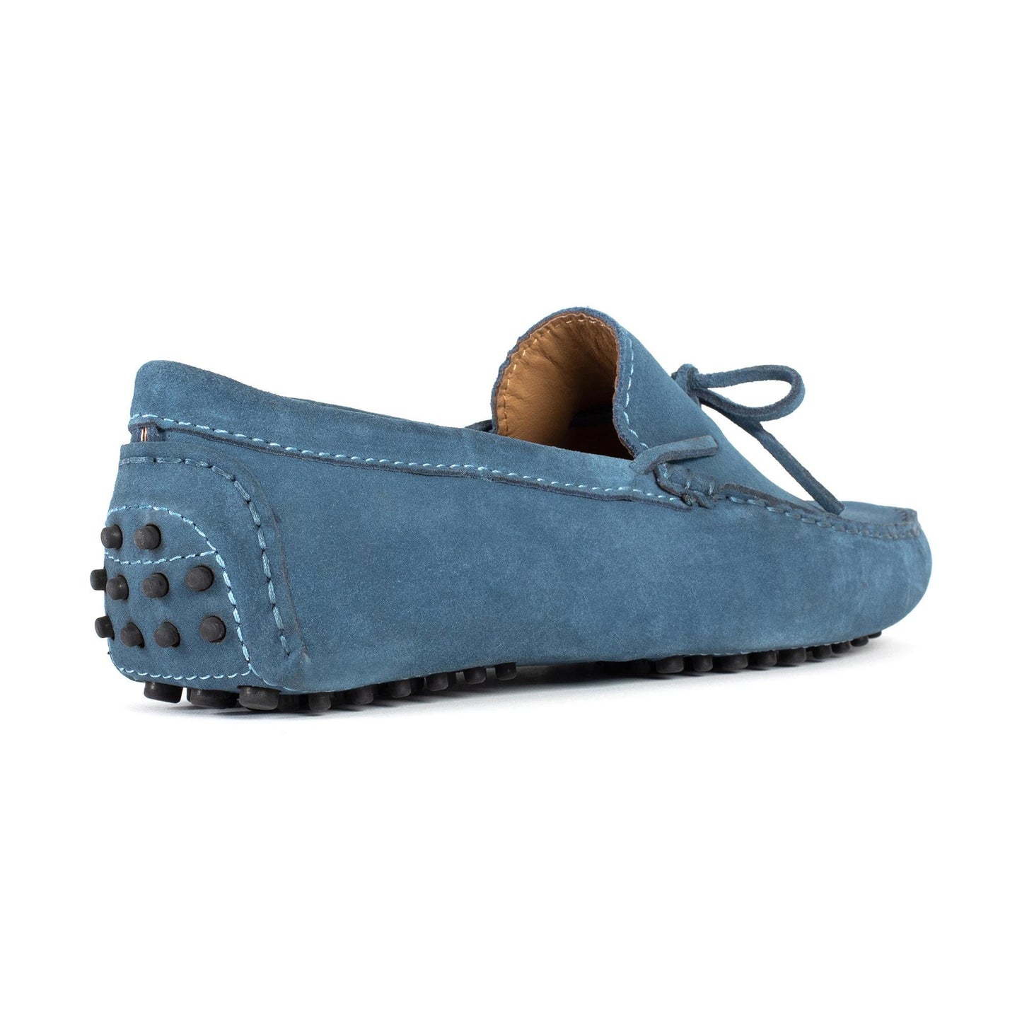 JOHNNY mocassins à lacets gris bleu