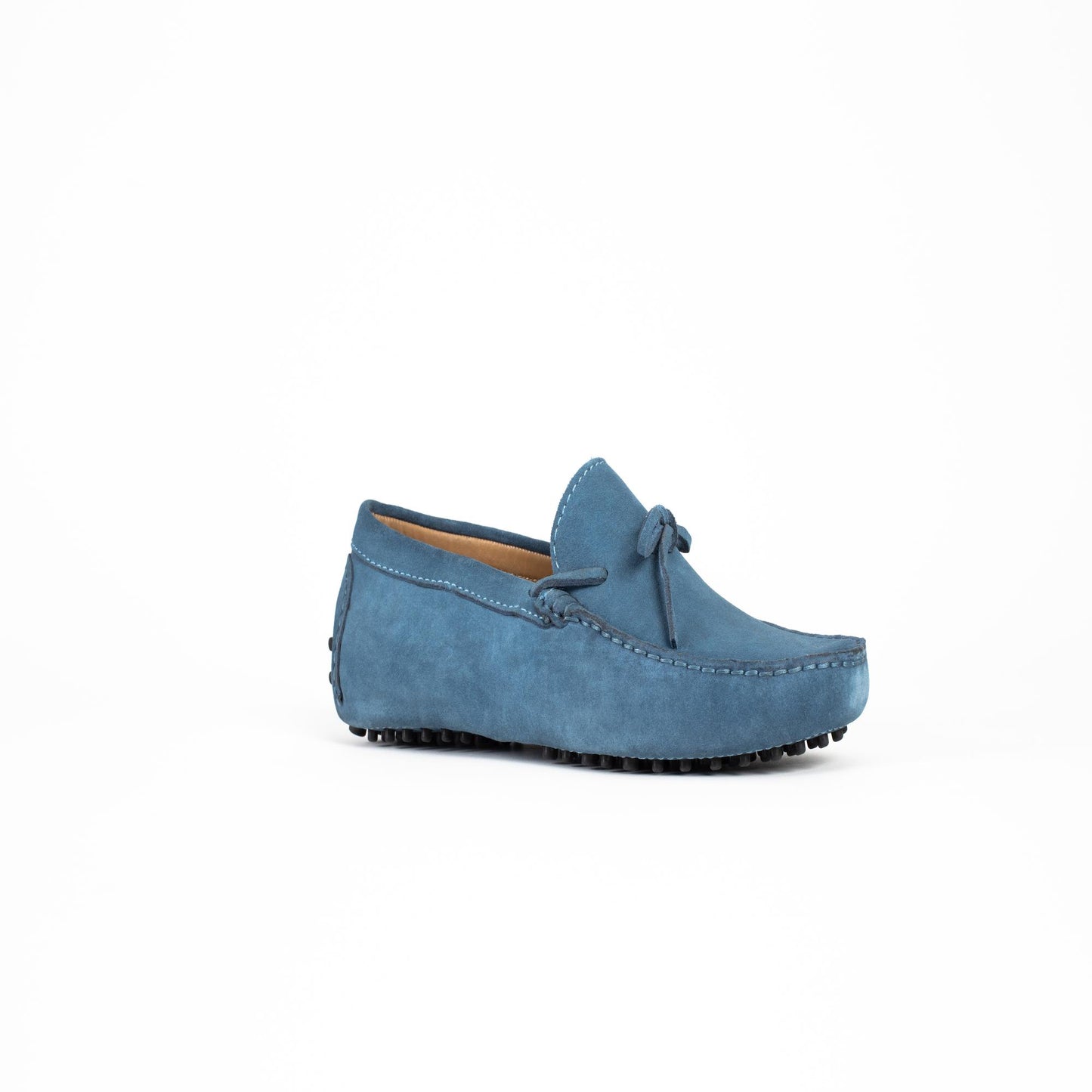 JOHNNY mocassins à lacets gris bleu