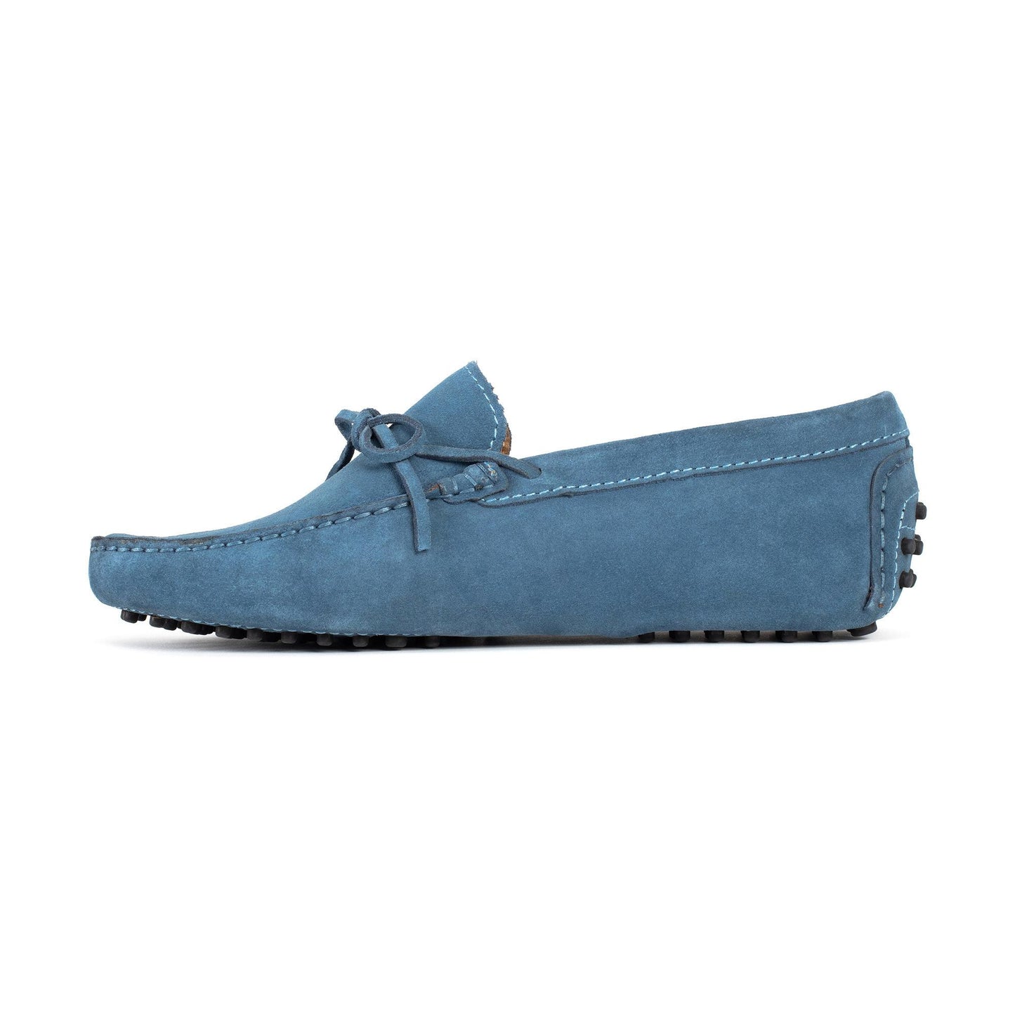 JOHNNY mocassins à lacets gris bleu