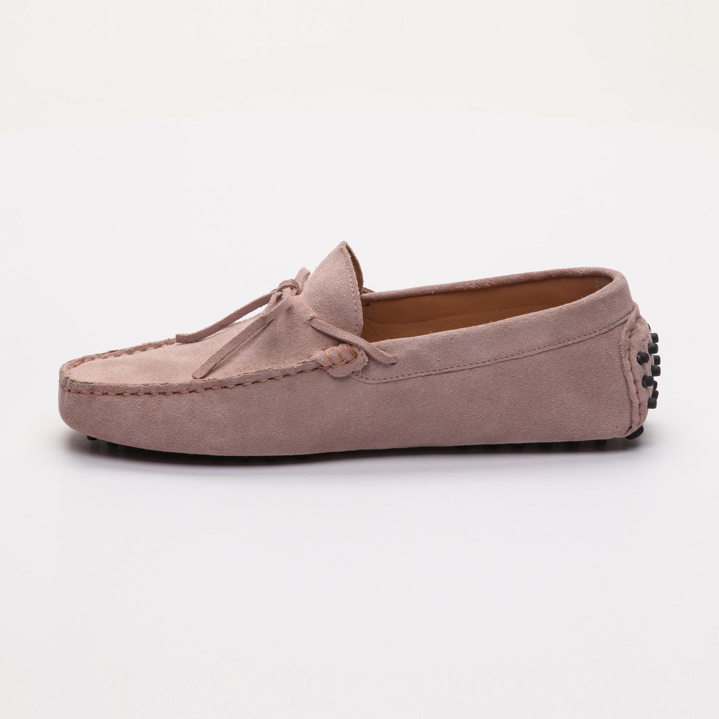 JOHNNY mocassins à lacets rose clair