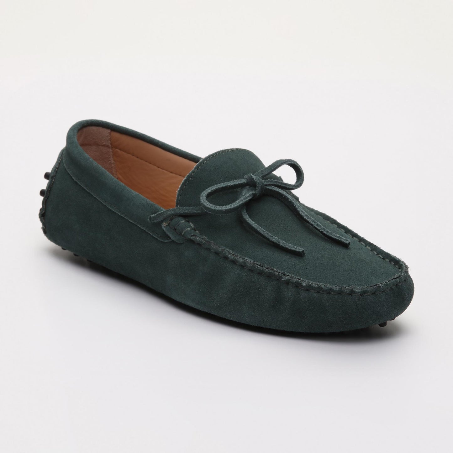 JOHNNY mocassins à lacets vert