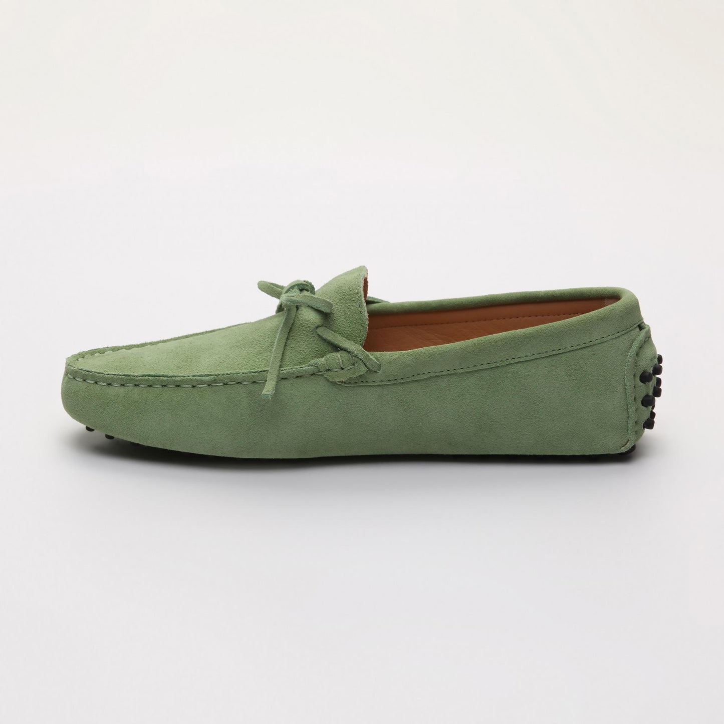 JOHNNY mocassins à lacets vert clair