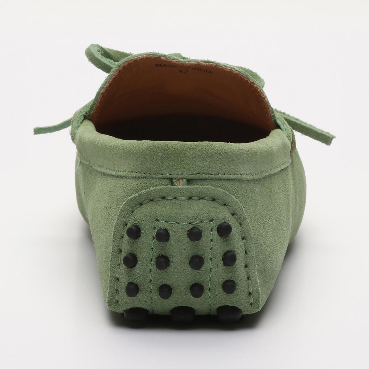 JOHNNY mocassins à lacets vert clair