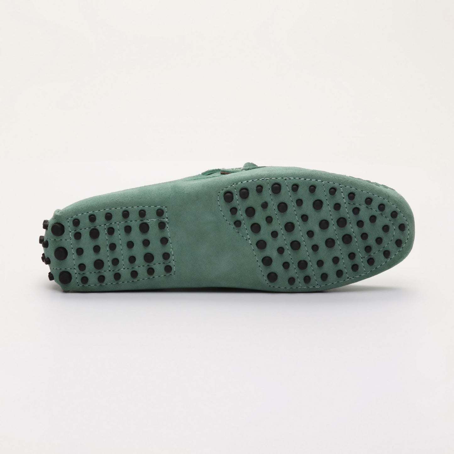 JOHNNY mocassins à lacets vert passé