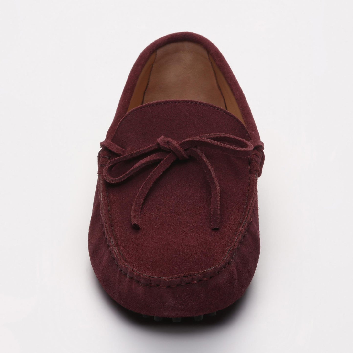 JOHNNY mocassins à lacets violet foncé