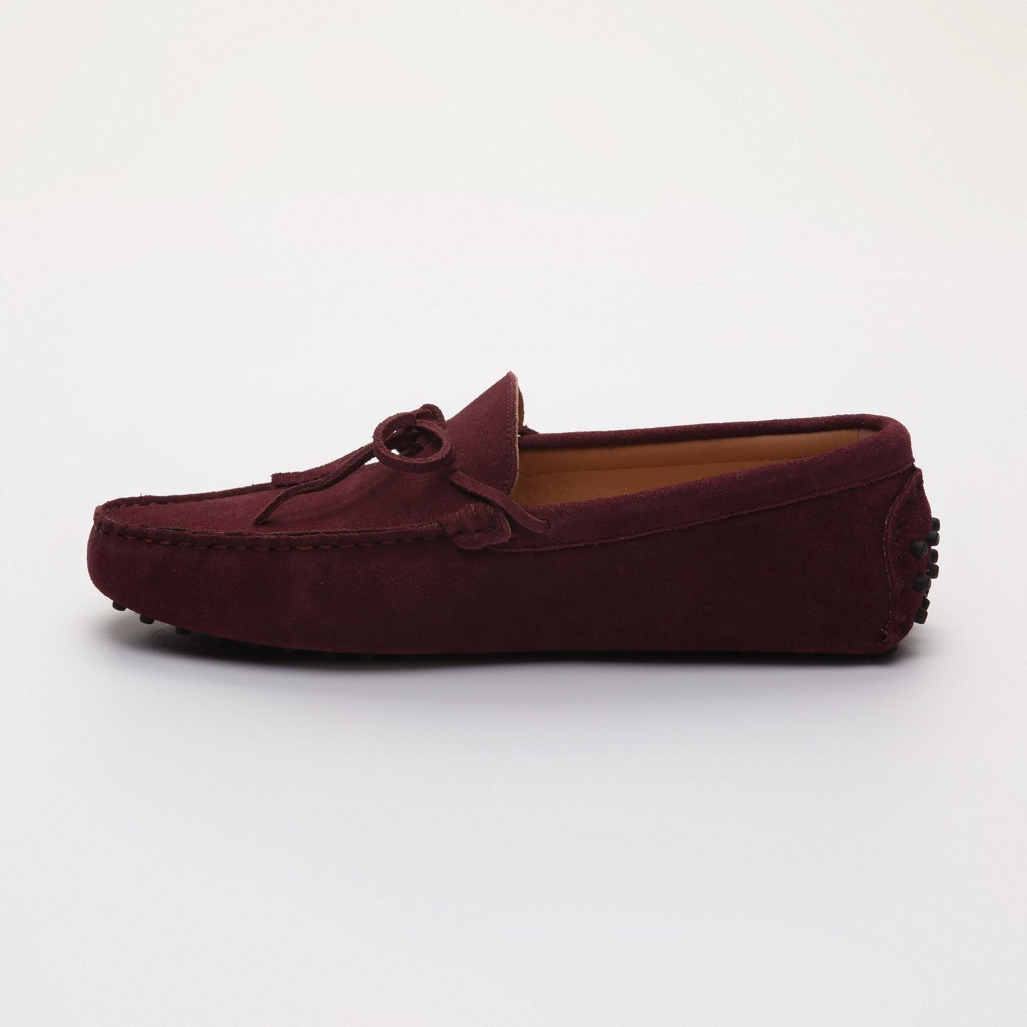 JOHNNY mocassins à lacets violet foncé