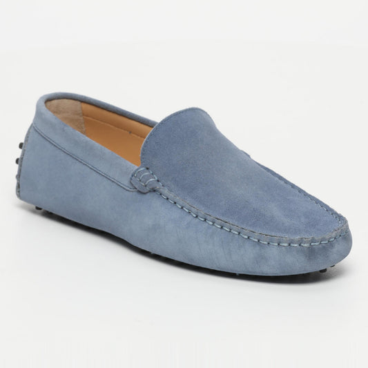 LENNY mocassins classiques bleu denim