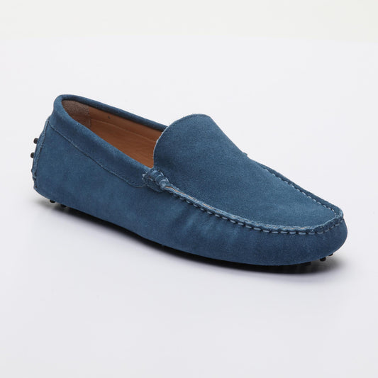 LENNY mocassins classiques bleu électrique