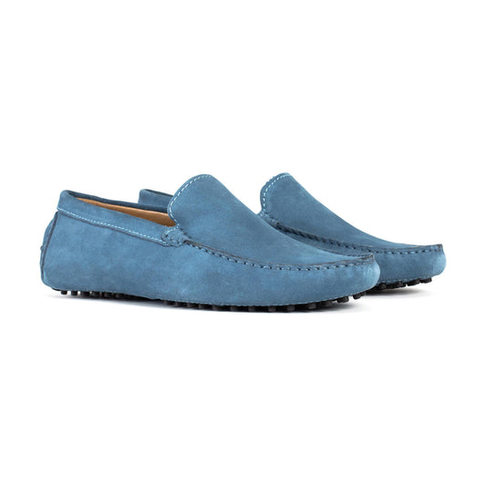 LENNY mocassins classiques gris bleu