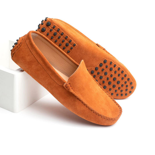 LENNY mocassins classiques orange