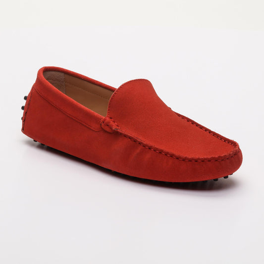 LENNY mocassins classiques rouge