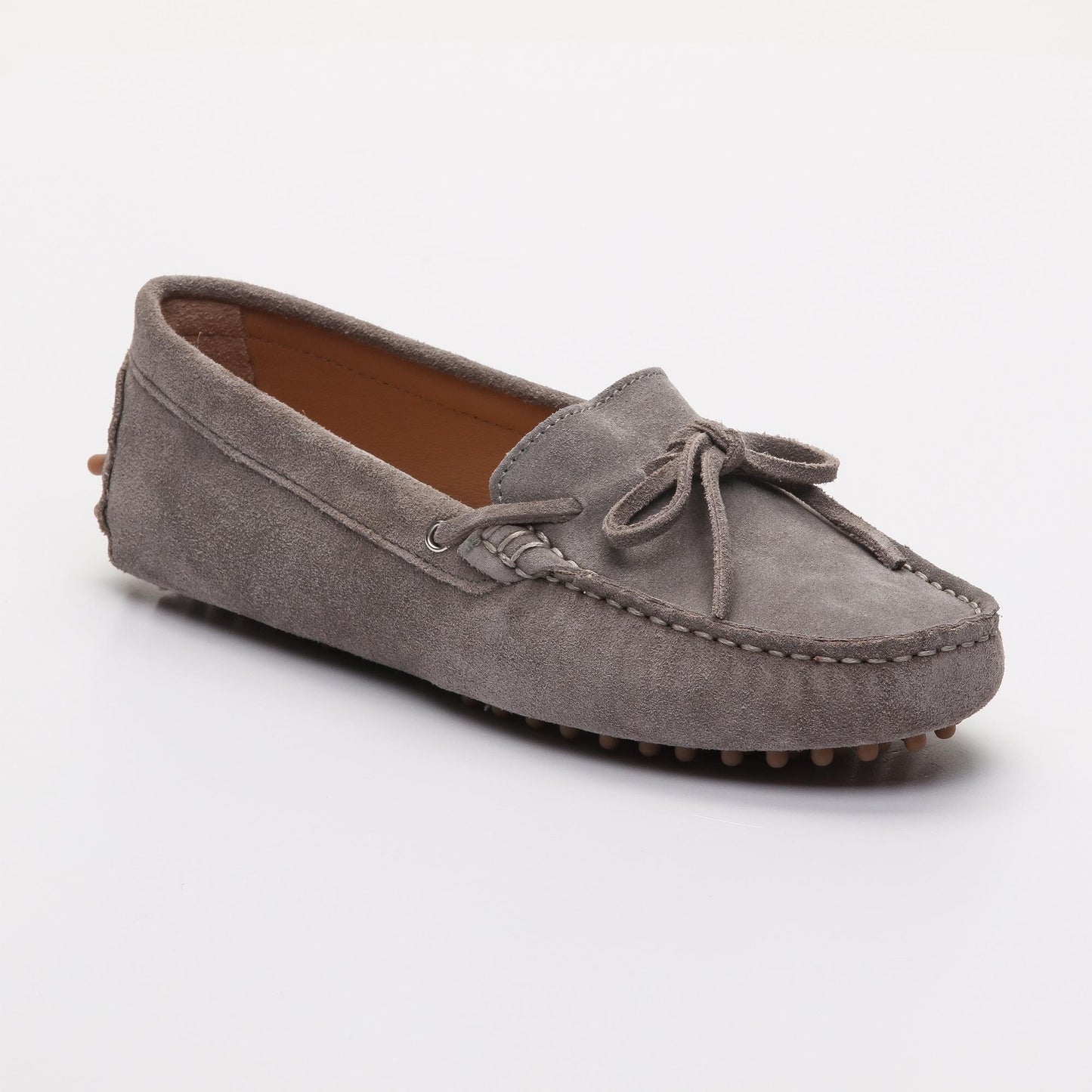 NEWTON mocassins à lacets gris clair