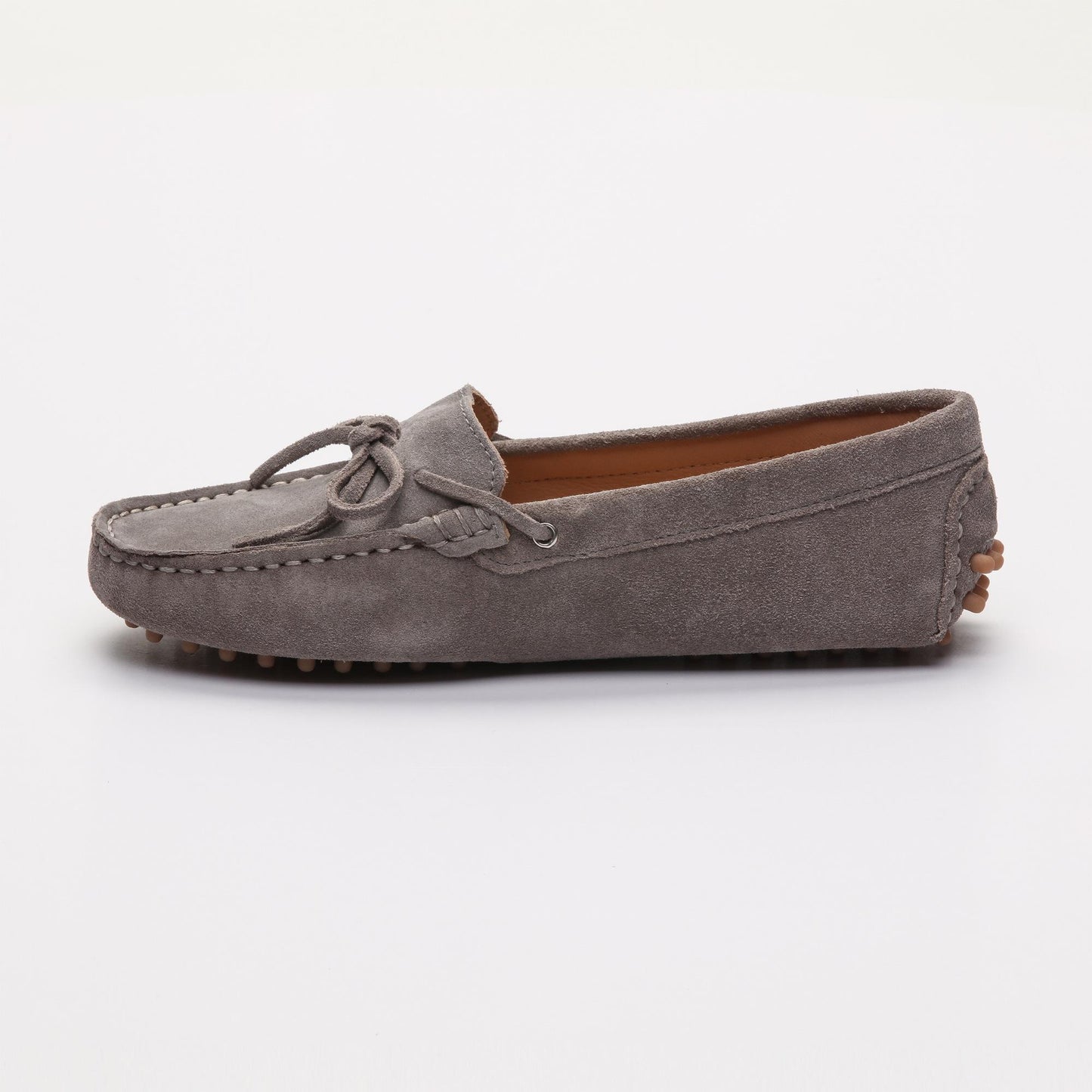 NEWTON mocassins à lacets gris clair