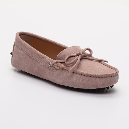 NEWTON mocassins à lacets rose clair