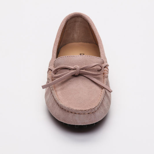 NEWTON mocassins à lacets rose clair