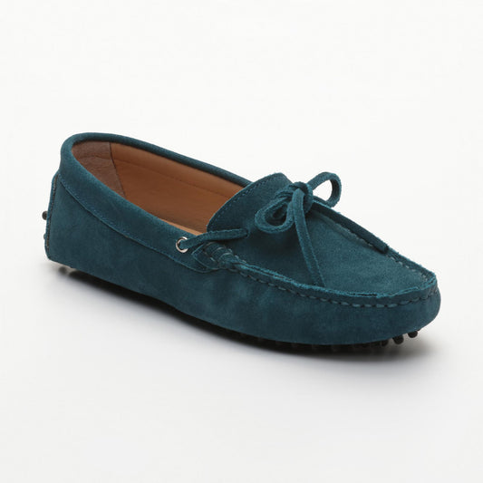 NEWTON mocassins à lacets turquoise foncé