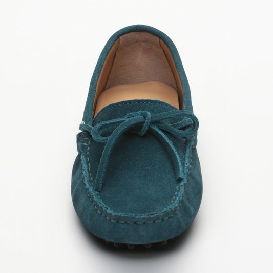 NEWTON mocassins à lacets turquoise foncé