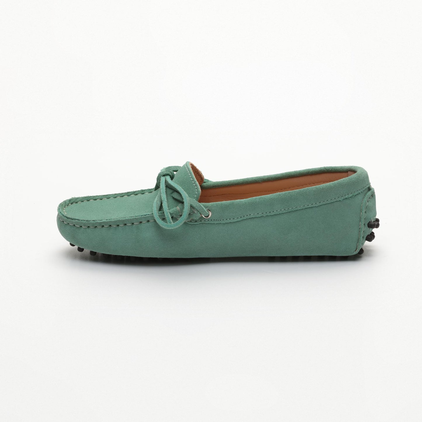 NEWTON mocassins à lacets vert passé
