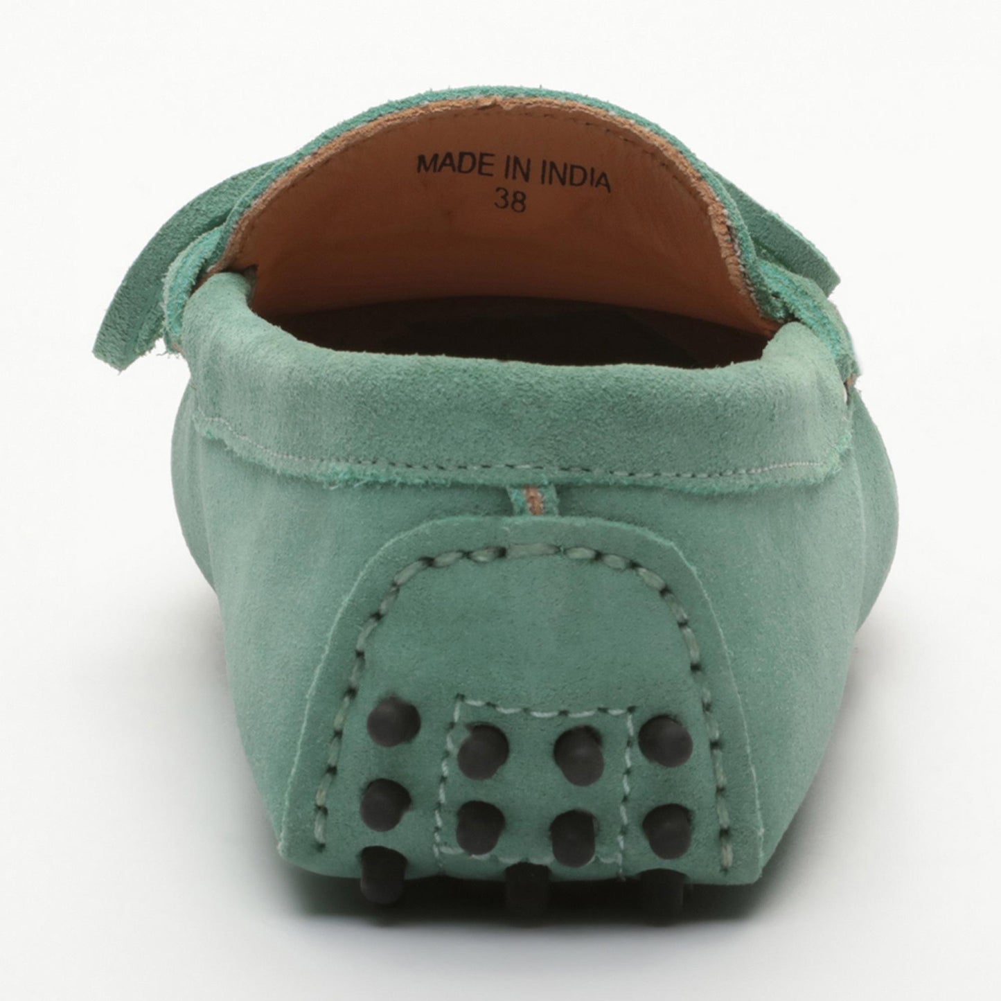 NEWTON mocassins à lacets vert passé