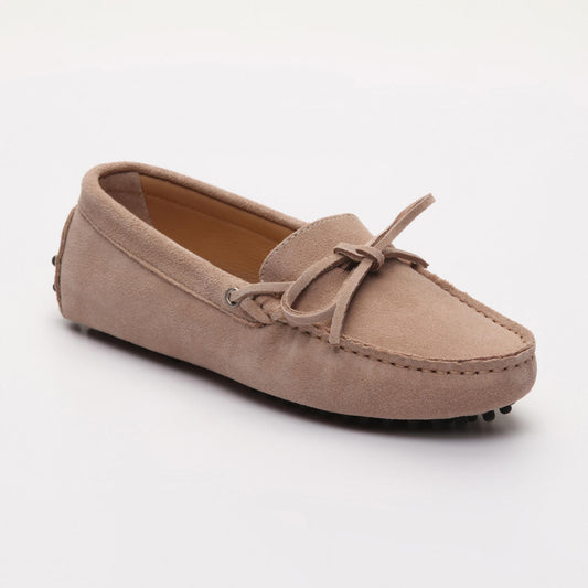 NEWTON mocassins à lacets vieux rose clair