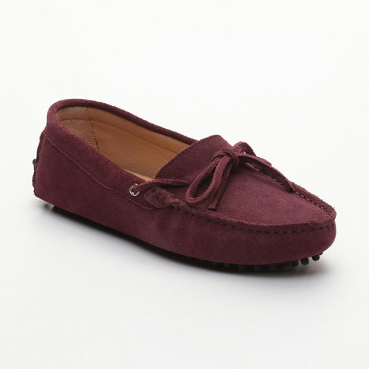 NEWTON mocassins à lacets violet foncé