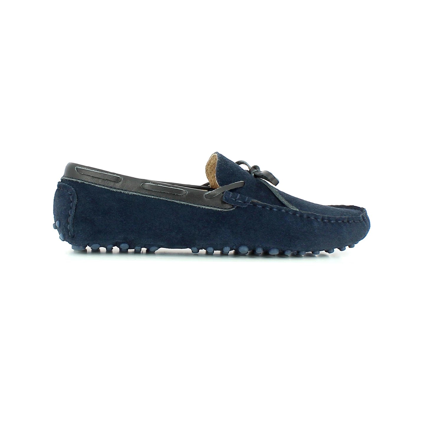 POWELL mocassins à lacets marine et noir