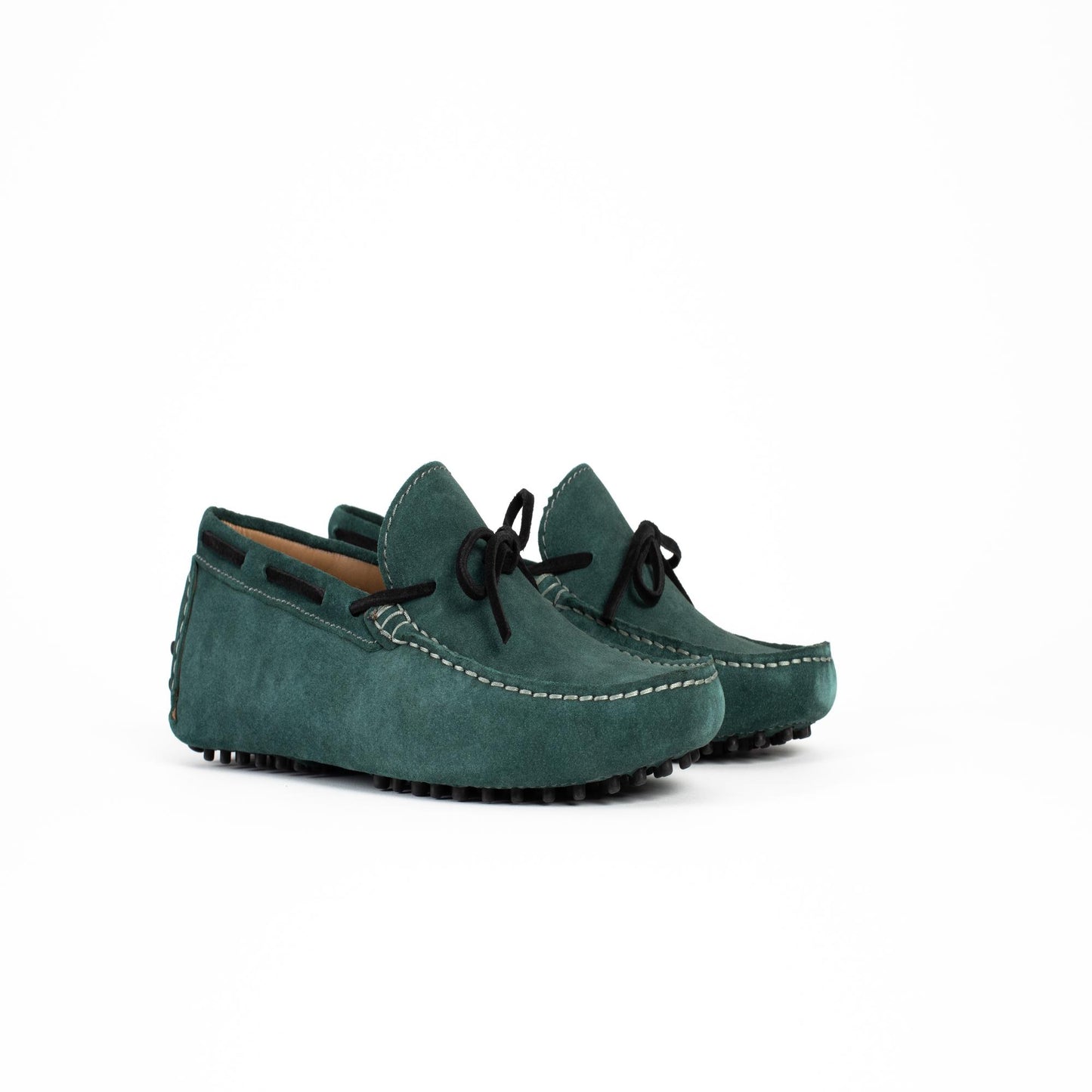 QUID mocassins à lacets forêt et noir