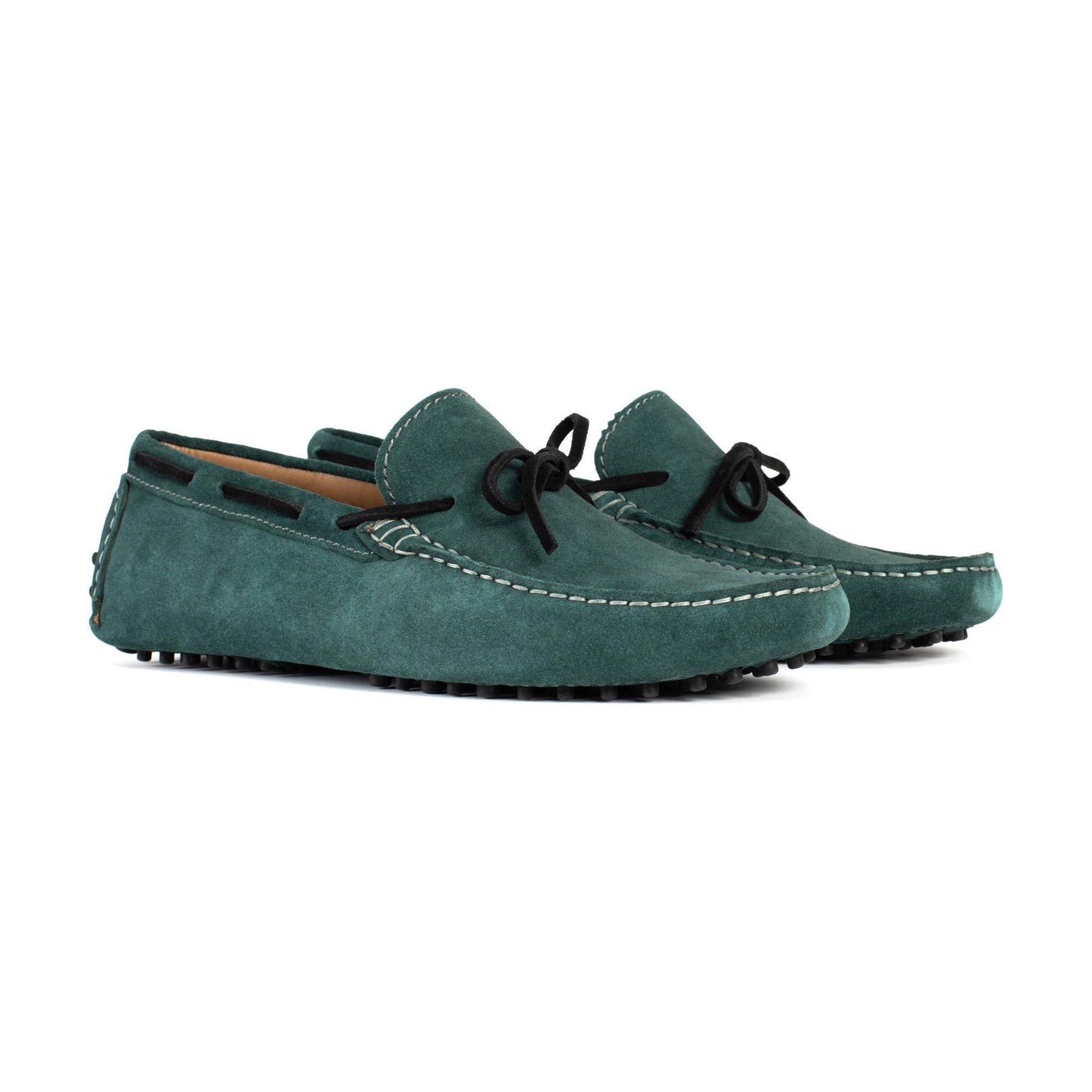 QUID mocassins à lacets forêt et noir
