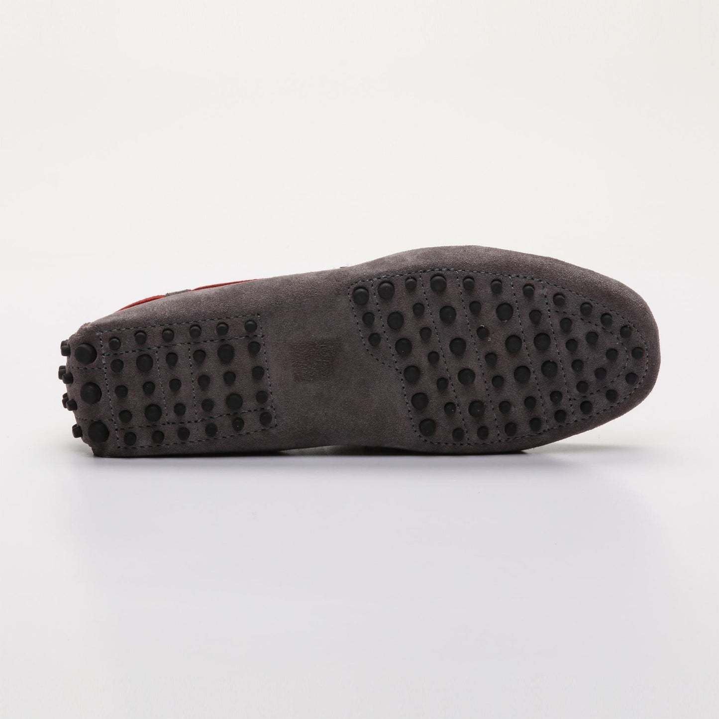 QUID mocassins à lacets gris foncé et rouge
