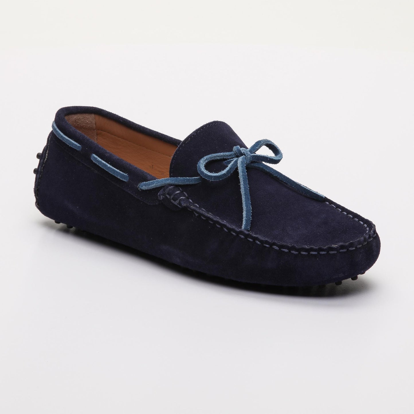 QUID mocassins à lacets marine et bleu électrique