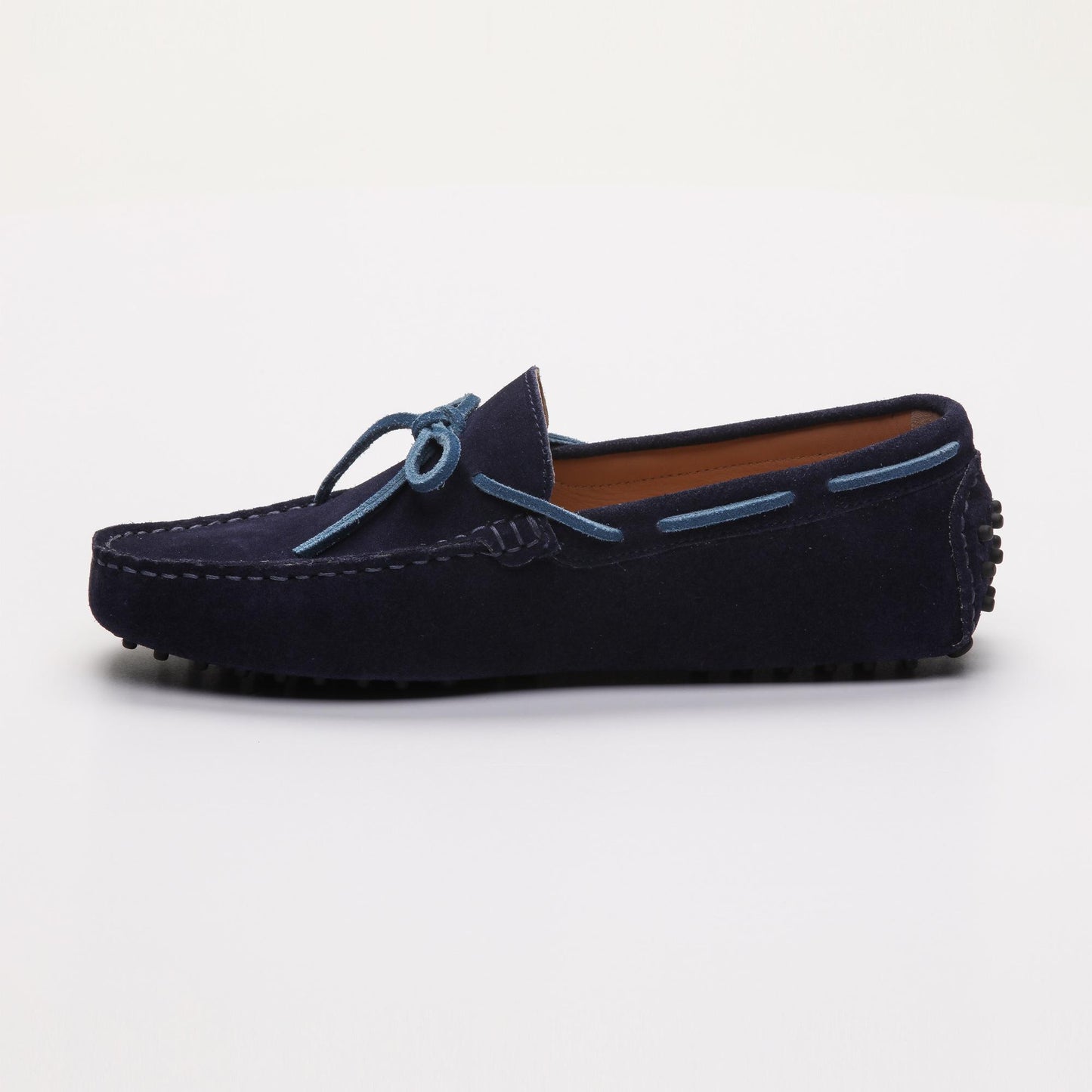 QUID mocassins à lacets marine et bleu électrique