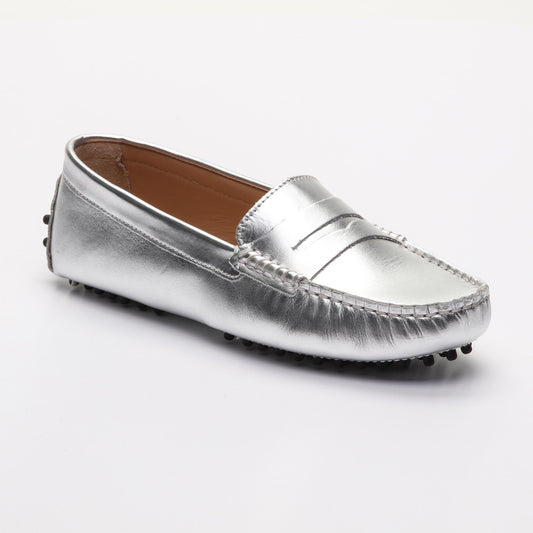 THANDIE mocassins classiques argent