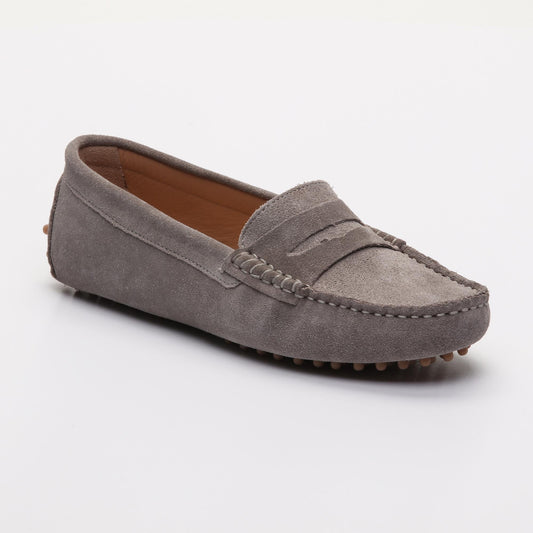 THANDIE mocassins classiques gris clair