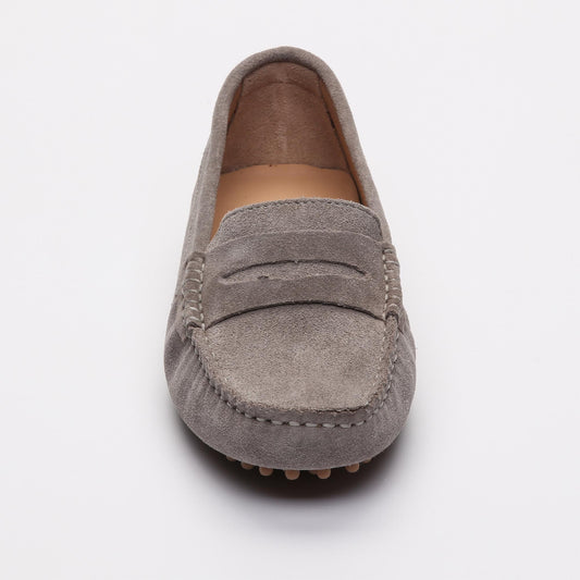 THANDIE mocassins classiques gris clair