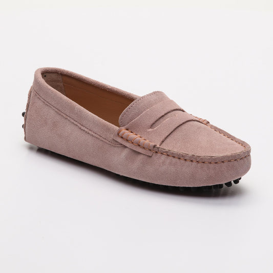 THANDIE mocassins classiques rose clair