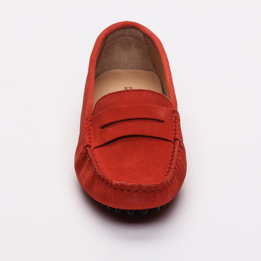 THANDIE mocassins classiques rouge