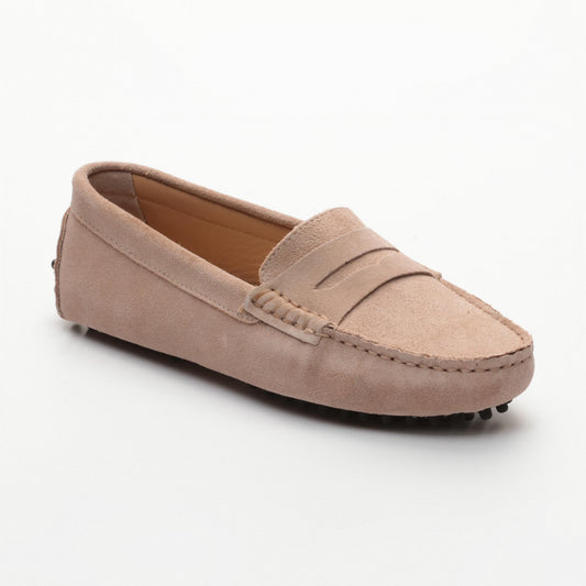 THANDIE mocassins classiques vieux rose clair
