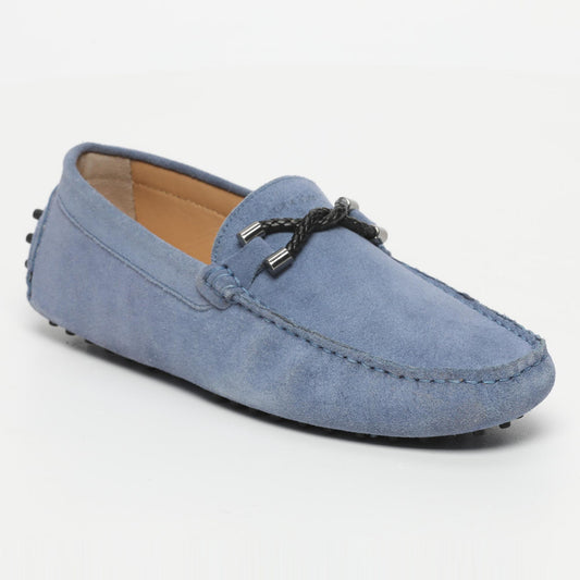 TOM mocassins fantaisies bleu denim