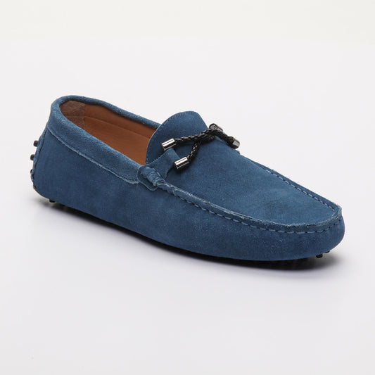 TOM mocassins fantaisies bleu électrique
