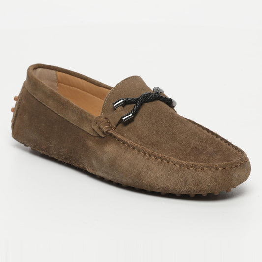 TOM mocassins fantaisies kaki brun