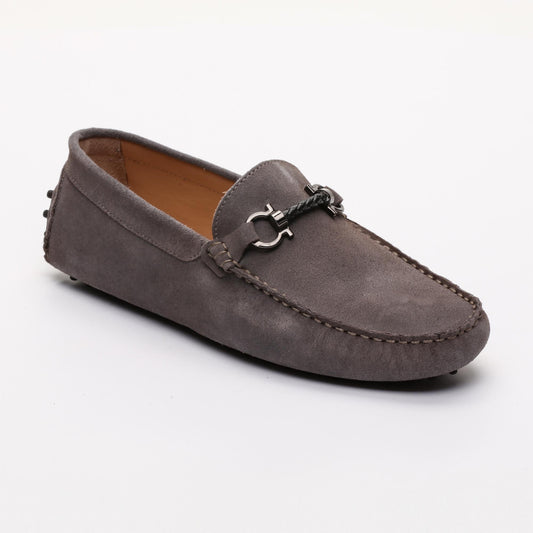 TRENTON mocassins fantaisies gris foncé
