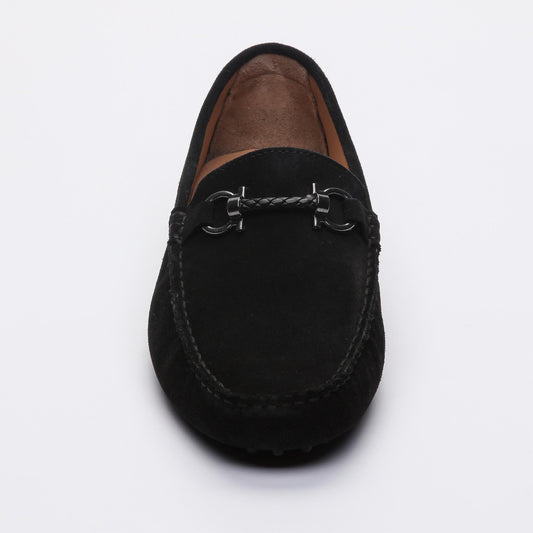 TRENTON mocassins fantaisies noir